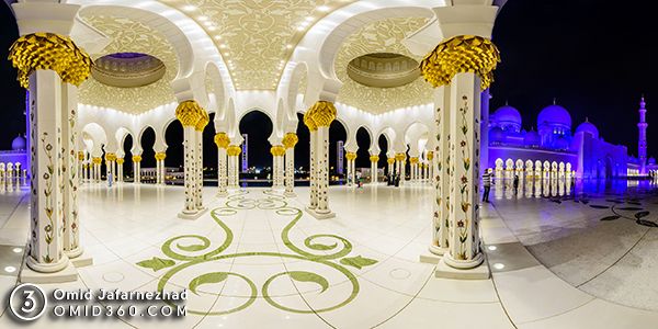 تور مجازی مسجد شیخ زاید ابوظبی امارات