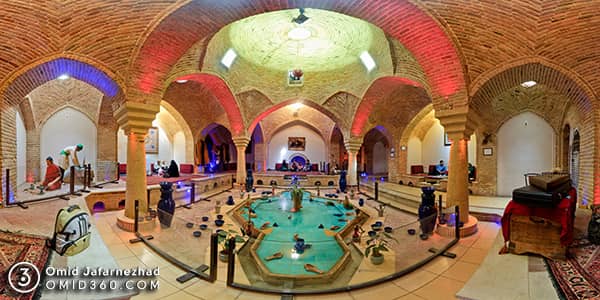 تور مجازی حمام قلعه همدان